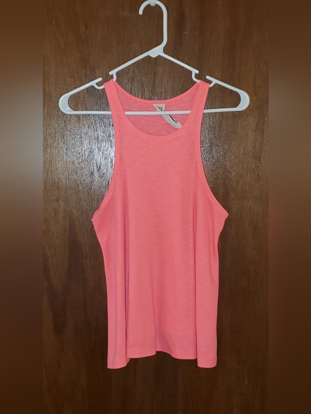 Free People RibbedPink Tank Top Sz Medium